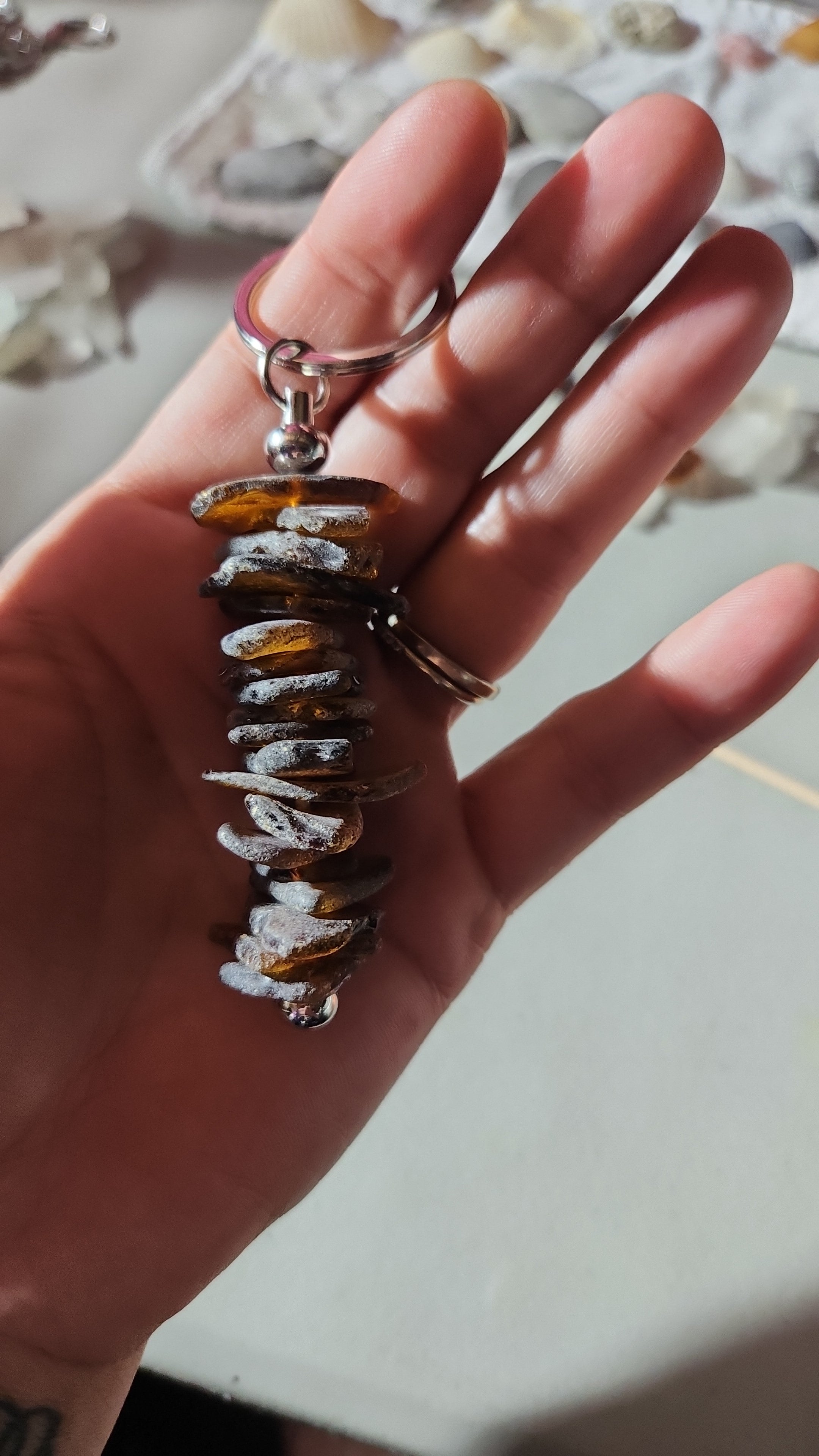 Seaglass keychain